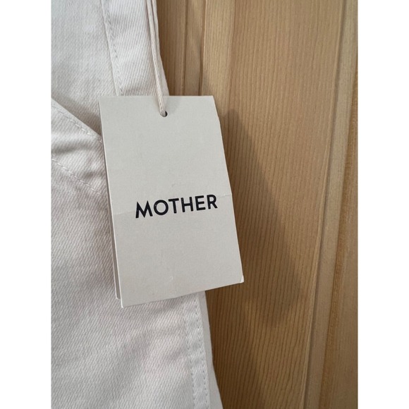 Mother Denim Womens 29 The Curbside Cargo Flood Jeans Ivory High Rise Retro Boho - Picture 3 of 8